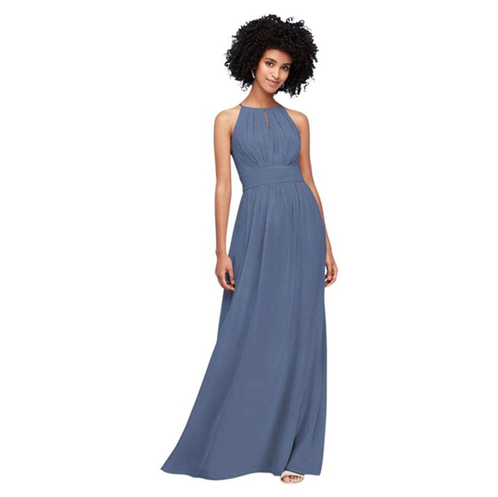 david's bridal steel blue bridesmaid dresses | | Davids Bridal Dress Neutral C1 Girls Dresses for Every Height:110cm